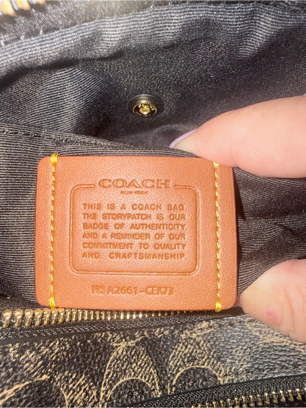 Coach Signature mini Carey Crossbody Bag - Picture 7 of 7